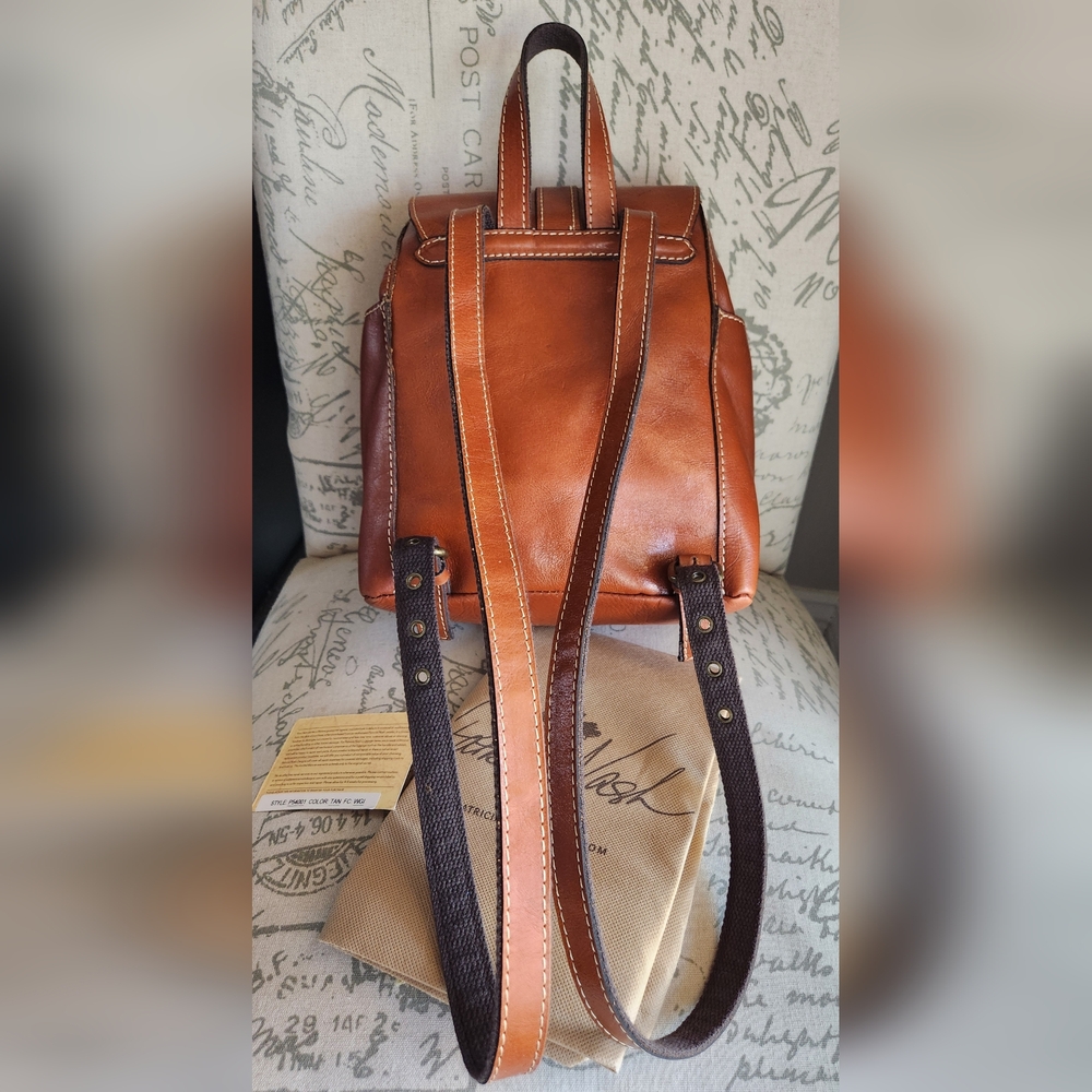 PATRICIA NASH Heritage Aberdeen Leather Backpack NWT - Picture 12 of 16